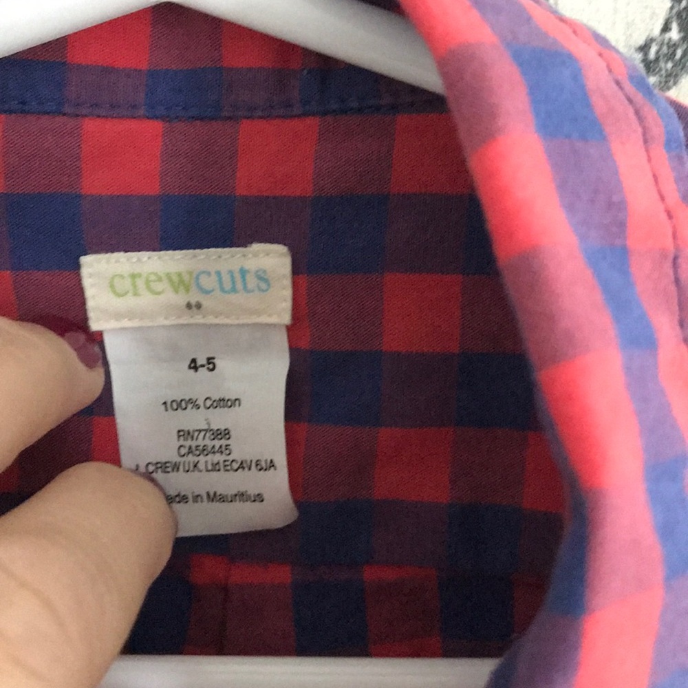 Small checked crewcuts button down - Picture 2 of 3